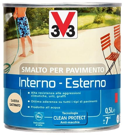 V33 Esmalte de suelo INTERNO-EXTERIOR 0,5 Lt