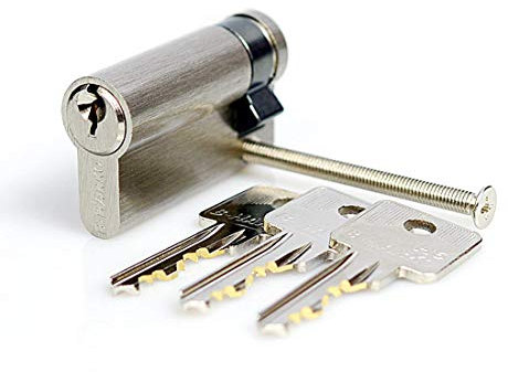 Zylinderschloss Profilzylinder Schließzylinder Halbzylinder inkl. 3 Schlüsseln - 9 x 26 mm