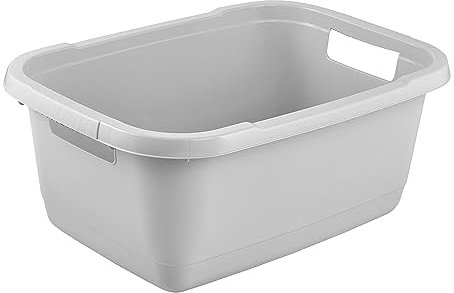 keeeper Vaschetta per il Bucato, Plastica Resistente, 32 L, Aenna, Nordic Grey (Grigio)