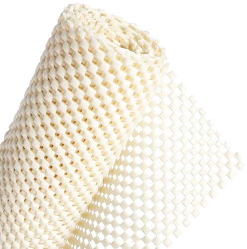 FACIACC Antirutschmatte, 80x150cm - Antirutschmatte für Teppich & Schublade, PVC Teppichunterlage Schneiden - Milchweiß
