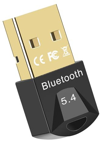 iLamvie Adattatore Bluetooth 5.4 USB per PC Chiavetta per PC, Adattatore Bluetooth, Plug-and-Play, Desktop, Laptop Compatibile con Windows 11/10/8.1/7