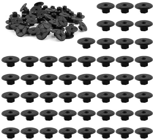50pcs Tuercas De Plástico Para Paso De Ruedas Sin Rosca, Tuercas De Plástico Sin Rosca De 4 mm, Clips Sujetadores Para Guardabarros, Chasis Y Paneles Decorativos, Referencias 2019900050 Y 51711958025