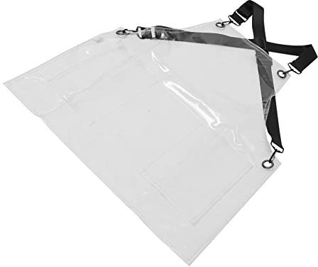NOLITOY Transparent Frisörförkläde för Stylist med Justerbar Rem Vattentåligt och Oljeavvisande Unisex Arbetsförkläde för Frisörer Kök och Trädgård