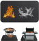 TranRantic Alfombra Barbacoa Exterior, 60 x 105cm Alfombra Barbacoa Resistente, Alfombrilla Ignífuga Reutilizabl del Suelo para Terrazas y Protección del Césped, Chimeneas Interiores (Pequeña)