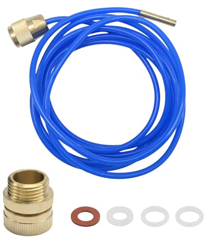 MospdyGear Nettoyeur de tuyaux haute pression pour robinet - Bleu - 3 m - Pour le nettoyage des tuyaux M22, M24 et 1/2 - Idéal pour lavabos et baignoires