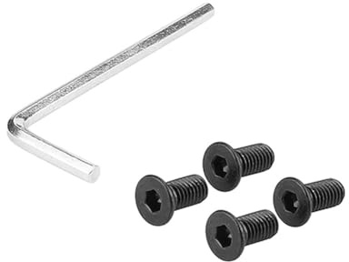 Kit de tornillos para patinete eléctrico, tornillos de montaje de acero inoxidable con llave para Ninebot ES1/ES2/ES3/ES4, color negro