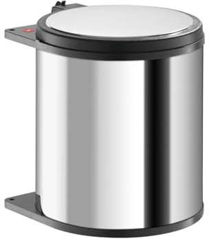 Hailo Big Box Küchen-Abfalleimer, Edelstahl, Braun, One Size