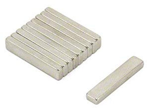 N42 Neodym - Magnet Für Kunst, Kunsthandwerk, Modellherstellung, Diy, Hobbys - 20mm x 4mm x 2mm Dick - 1,9kg Zug - Pack von 10