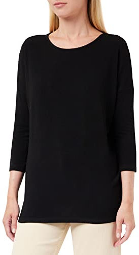 ONLY Women's Onlglamour 3/4 Top Jrs Noos T Shirt, Black (Black Black), XL UK