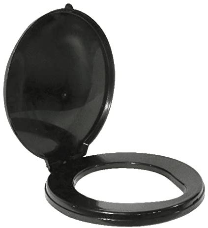 RESTOP Flip-Top Portable Snap-on Toilet Seat (Commode NOT included) - Use with RESTOP Commode or Standard 5-Gallon Bucket