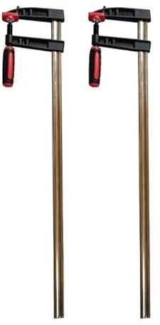 2x Leimzwingen Schraubzwingen Klemmzwingen 500x120mm Rutschsicherung