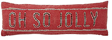 Mud Pie Langes Kissen mit Schottenkaro, Jolly