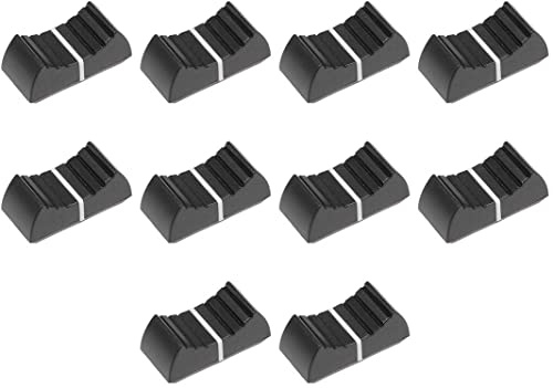 CENPEK Potenciómetro de deslizamiento recto de plástico negro, 10 unidades, eje de inserción de 4 x 1,2 mm