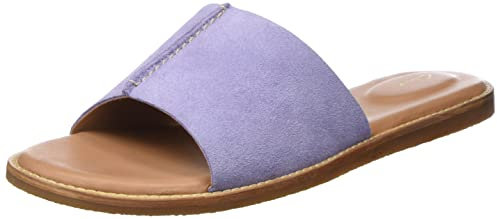 Clarks Damen Karsea Mule Slide Sandal, Lilac Suede, 39 EU