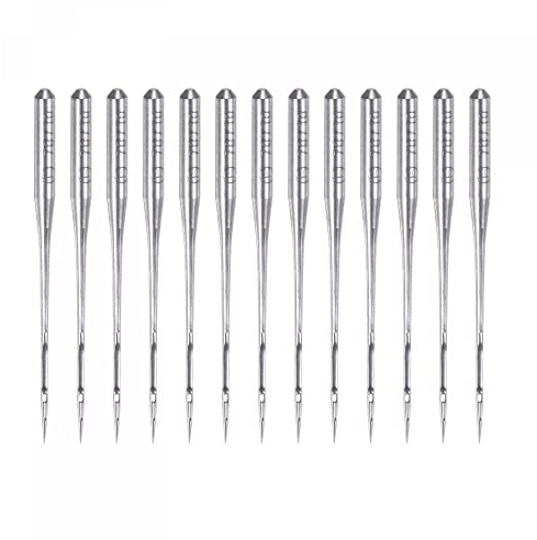 sourcing map Sewing Machine Needles DCX1 Industrial Overlock Serger Needle Size 70/10 30Pcs