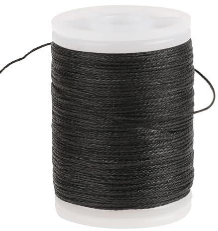 Mozeat Lens 1 Rolle Bogenschnur Bogen Wickelgarn Schwarz Bogensehnenfaden Bogensehne Sehnengarn Haltbare Bow String Serving Thread Bogensehen Wickelgerät Bogenschießen Zubehör