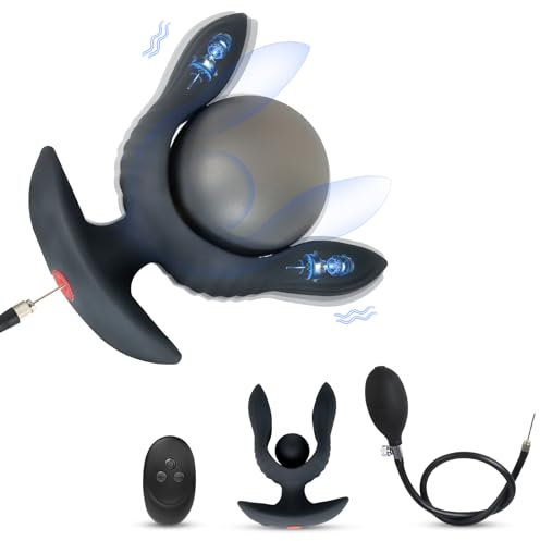 BDSMYEE Analvibratoren für Mann Analplug Aufblasbar Prostata Stimulation Männer Vibrator mit Fernbedienung erotisches Sex Spielzeug für die Männer extrem Sex Toyset Herren (Neueste)