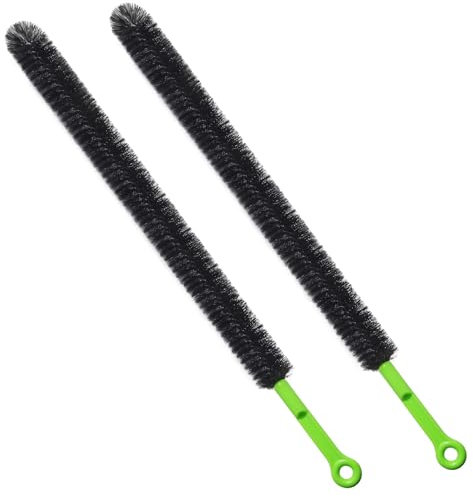2 Pcs 17” Flexible Sink Drain Cleaner Brush Long Pipe Cleaner Brush for Cleaning Home Kitchen Sink Buthtub Snake Tube Hair Drain Clog Remover Brush for Shower and Tub Hair Clogs Bendable Sewer Drain