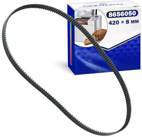 Cinghia Dentata per Macchina per il Pane 420 x 8 mm con Codice Originale 8656050 per Unold Backmeister - Garanzia di 10 Anni - MONTERAL