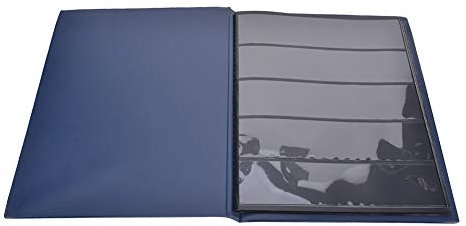 Libro de Colección de álbumes de Sellos Postales de 10 Páginas Soporte de Colección de Sellos para Exhibición y Almacenamiento de álbumes de Sellos Libro de álbumes de Sellos