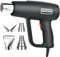 Heat Gun, Heavy Duty Hot Air Gun Kit Dual Temperature Settings 572℉~932℉ (300℃-500℃), Overload Protection with 4 Nozzles for Crafts, Shrink Wrapping/Tubing, Paint Removing, Epoxy Resin