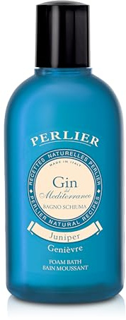 Perlier Bagno Schiuma Gin del Mediterraneo, 500 ml, Bagnodoccia Unisex per Tutte le Pelli, con Estratto di Ginepro, Profumo Ispirato al Gin, Effetto Energizzante, Clinicamente Testato