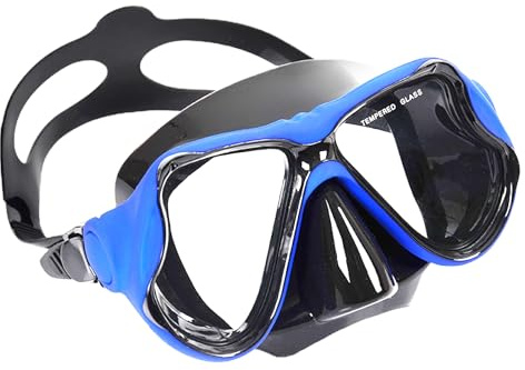Opilroyn Schwimmbrille mit Nasenabdeckung, gehärtetes , 180° klare Sicht, Anti-Beschlag- und Taucherbrille, Schwimmmaske, Poolbrille für professionelle Taucher, Schnorchler
