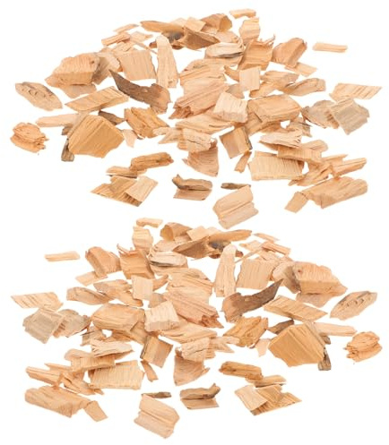Parliky Virutas de Ahumado de Ciprés para Barbacoa 400g (3–5 Cm) 2 Bolsas para Ahumadores y Parrillas, Astillas de Madera Pequeñas para Ahumar Pato, Tocino y Salchichas en Exteriores
