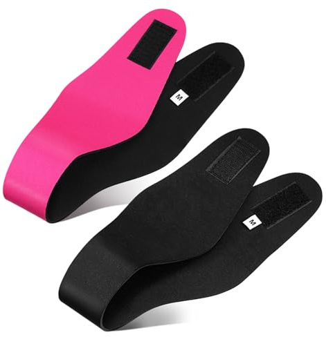 COOLHIYA Fascia per Orecchie da Nuoto Protezione Auricolare per 2 in Neoprene Regolabile per Sport e Balletto