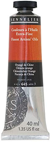 Senelier Artist - Tubo de pintura al óleo, color naranja chino
