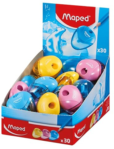Maped Temperamatite 1 Foro I-Gloo, Temperamatite Portatile, Plastica, Turchese