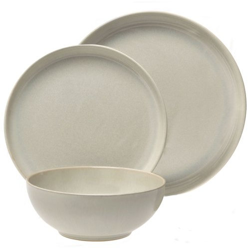 Denby 12-Piece Stoneware Linen Kitchen Collection Set, Beige