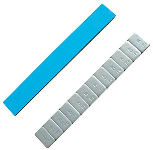 SW-Stahl 41441L Klebegewichte 5g I 50 Riegel I selbstklebend I Reifen Wuchtgewichte I Klebe Auswuchtgewichte I für Alufelgen I Felgengewicht I weiss