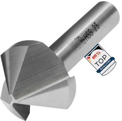 AM-Zerspanungstechnik Senker Metall 6,3 x 90° | HSS Kegelsenker | Entgratsenker - 90°, 6,3 mm