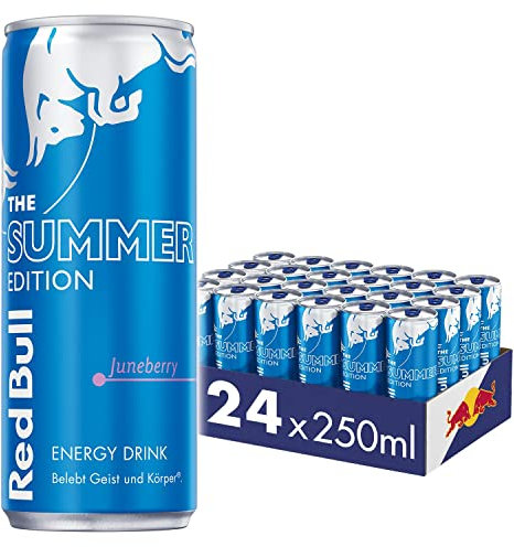 Red Bull Energy Drink Summer Edition 2023 Juneberry - 24er Palette Dosen Getränke, EINWEG (24 x 250 ml)
