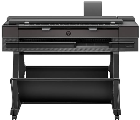 HP DesignJet T850 Stampante per Grandi Formati da 91 cm 2Y9H2A, Formati supportati da A4 ad A0, velocità 90 Pagine A0 all’Ora, Copia, Scansiona, Wi-Fi, USB, Garanzia 2 Anni, Edizione 2025, Nero