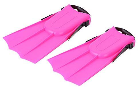 Changor Kurze Schwimmflossen, Leichte Taucherflossen, Robuste Schnorchelflossen mit TPR Überschuhen, Rutschfester Sohle, 269g, Für Schnorcheln, Tauchen, Schwimmen, Anfänger Geeignet