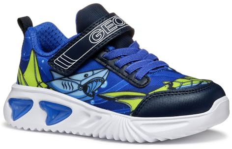 Geox J Assister Boy B - Scarpe da Ginnastica Bambino, Royal/Navy,