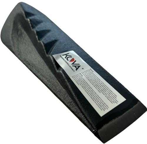 KOVA® Cuña giratoria maciza para madera, 2,3 kg, cuña afilada para cortar madera ligera y segura, cuña giratoria para hacha, hacha de hendidura, martillo de hendidura, herramienta para dividir