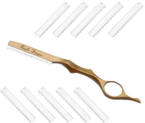 Outil Rasoir de Coupe de Cheveux Hair Styling Razor, Hair Cutting Texturizing Razors Tool Hair Thinning Comb Professional Trimmer Razor Hairdressing Shapers Razor for Salon Home