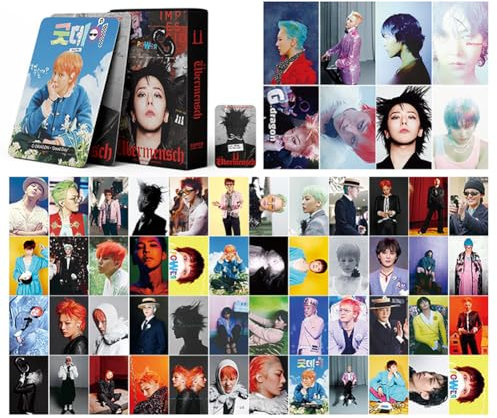 110PCS Kpop GD Car-ds,GD Picture Car-ds,GD Cards,3RD ALBUM Übermensch New Album Car-ds Set,GD Car-d Postcard Birthday Gift Cards for Fans