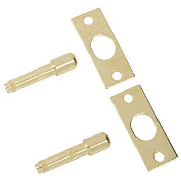 Yale P-125-PB Door Hinge Bolts, Polished Brass Finish, Standard Security, Visi Packed, suitable for external doors