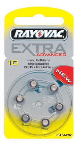 Rayovac hörapparat batterier storlek 10-5 paket med 6 celler