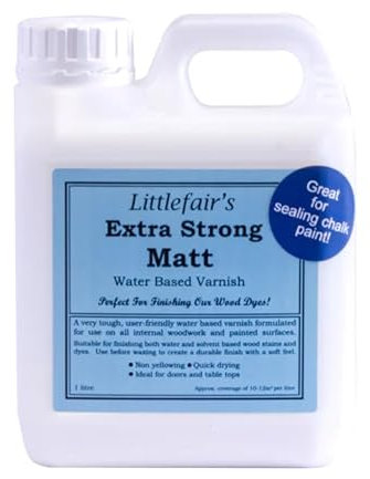Littlefair's Water Based Extra Strong Varnish (1ltr, Matt)