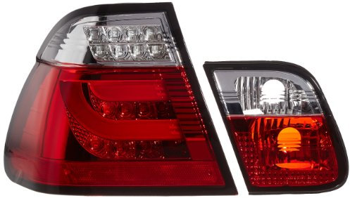 LED Feux arrières Série 3 E46 Limo année 98-01 rouge/transparent [Meccanico]