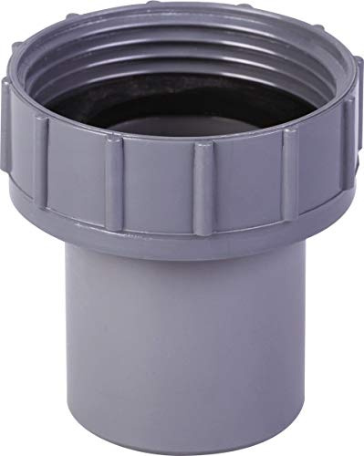 Douille PVC grise droite - F 11/2 - Mâle Ø 40 mm - Girpi
