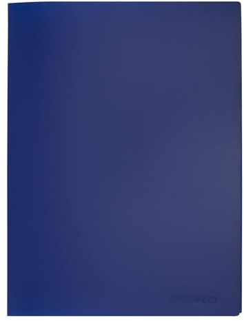 Q-Connect Polypropylene Display Book 40 Pocket Blue KF01259