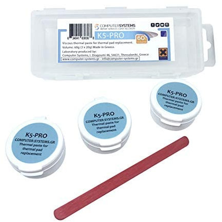 COMPUTERSYSTEMS REPAIR SERVICES DATA RECOVERY K5-PRO Viskose Wärmeleitpaste für Thermal-Pad Ersatz 60g 3X20g (iPhone, Apple iMac, Sony PS4 & PS3, Xbox, Acer Aspire usw.)