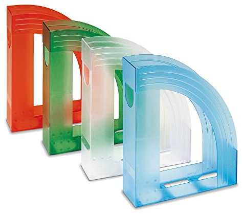 Fellowes E803TN Portariviste Modula, Trasparente Naturale