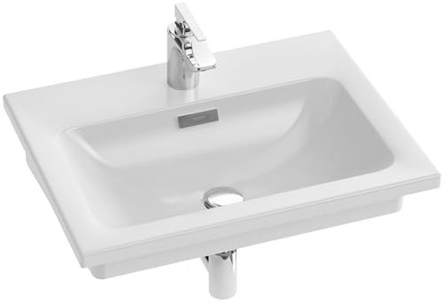 JACOB DELAFON Lavabo Cerámico para Baño Medidas 61x46,5cm Color Blanco FOREFRONT EXAF112-00
